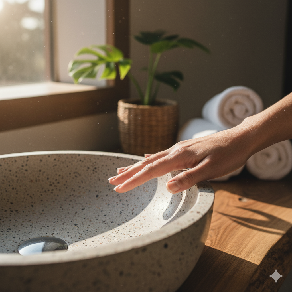 ✨ Feel the Earth's Embrace: The Unique Beauty of Seedleme's Exposed Aggregate Concrete! ✨