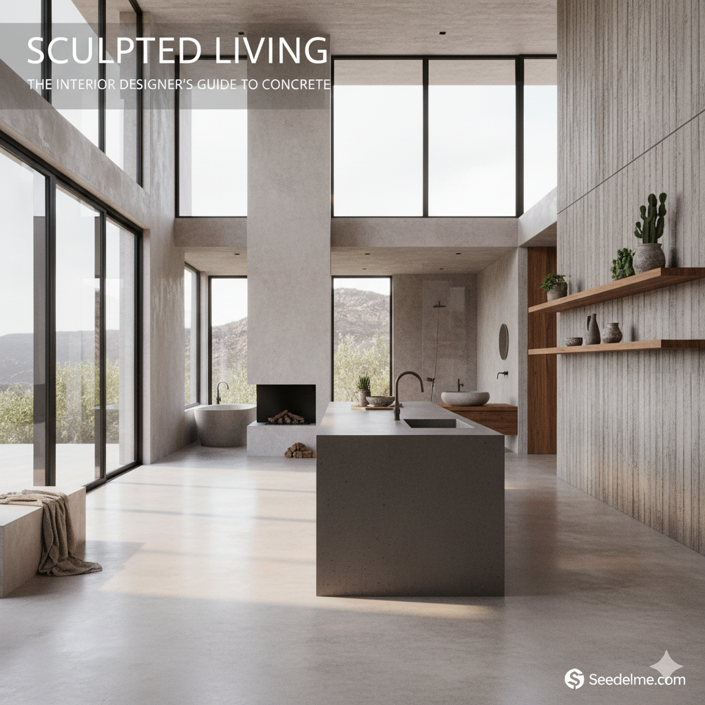 Sculpted Living: The Interior Designer's Guide to Concrete's Aesthetic Revolution