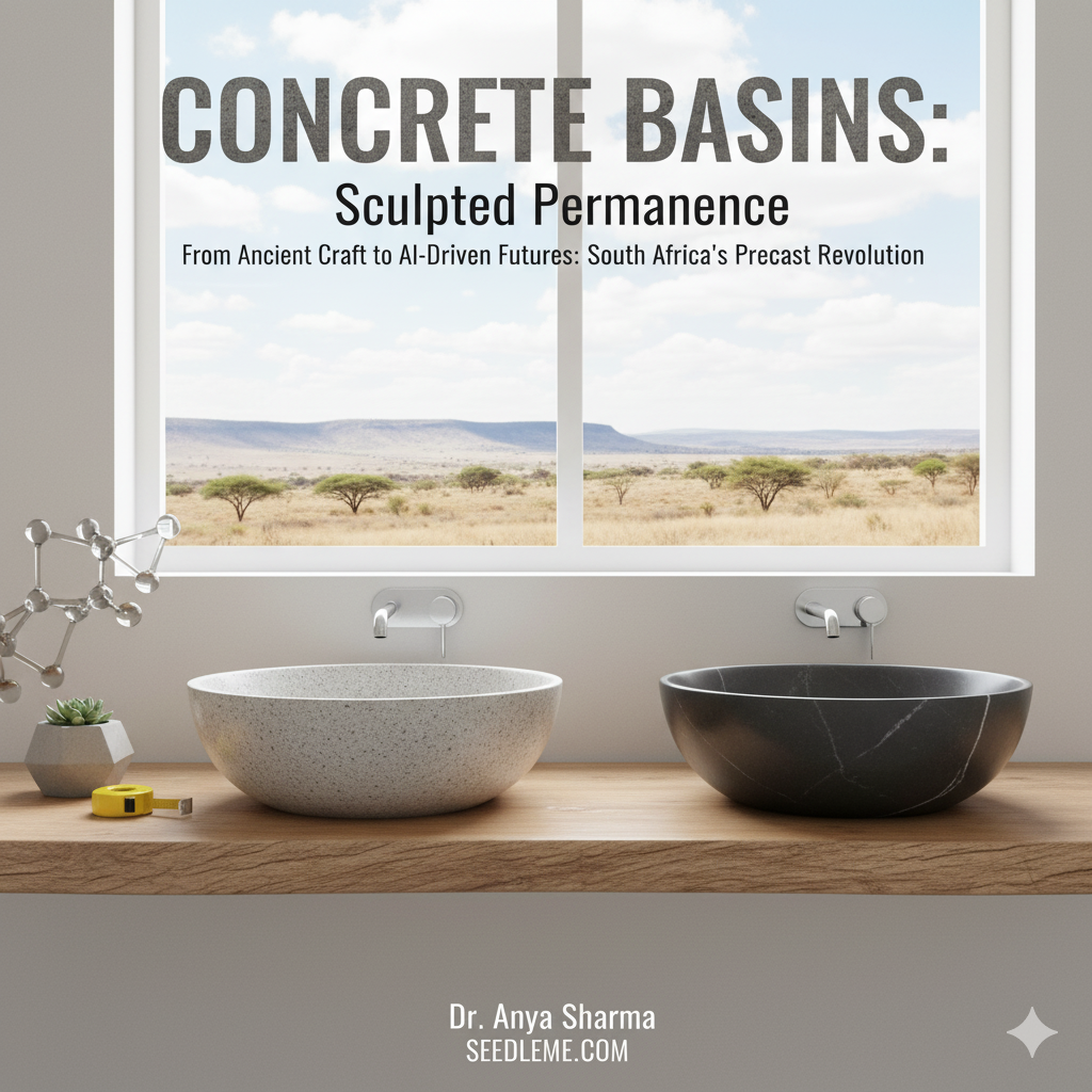Concrete Basins: Sculpted Permanence From Ancient Craft to AI-Driven Futures: South Africa's Precast Revolution