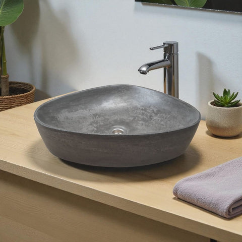 Image of Angels Egg Bespoke Charcoal Bespoke Sink 50 x 41 x 11.5cm Seedleme