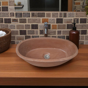 Calypso Choc Plum Bespoke Concrete Basin 56 x 29.5 x 15cm