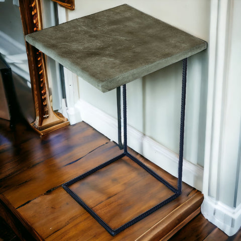 Image of Interior Designer Industrial Bespoke Side table Handmade Craftsmanship