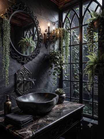 Image of Angels Egg Bespoke Black Bespoke Sink 50 x 41 x 11.5cm