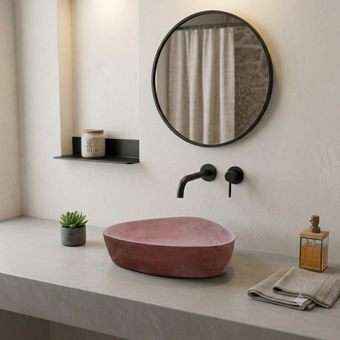 Image of Angels Egg Bespoke Choc Plum Bespoke Sink 50 x 41 x 11.5cm