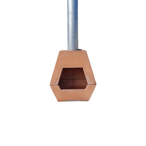 Terracotta Concrete fireplace indoor/outdoor 60 x 55 x 30cm