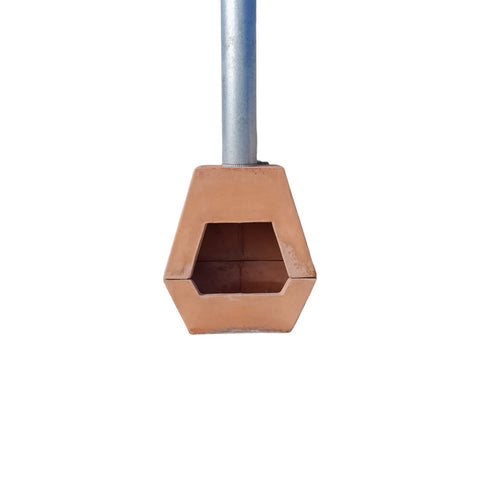 Image of Terracotta Concrete fireplace indoor/outdoor 60 x 55 x 30cm Seedleme