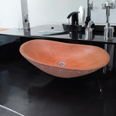 Image of Terracotta 59 x 39 x 12cm Namibian Dream Bespoke Sink Seedleme