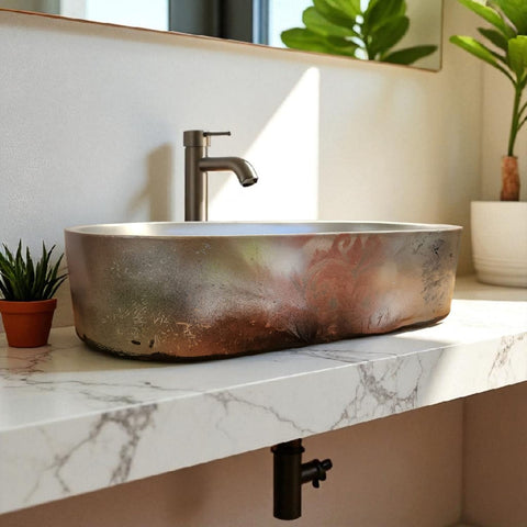 Image of Silver Colourful Chocalate Filled Dreams 53 x 30 x 11.5cm