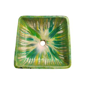 Dripping Green Dream 36 x 36