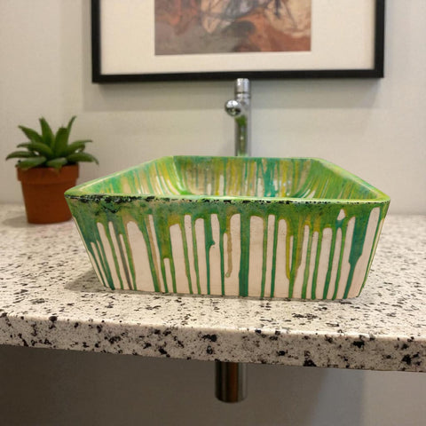 Image of Dripping Green Dream 36 x 36