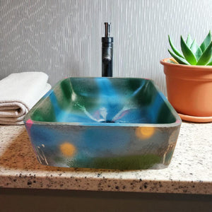 Psychedelic soft touch 36 x 36cm