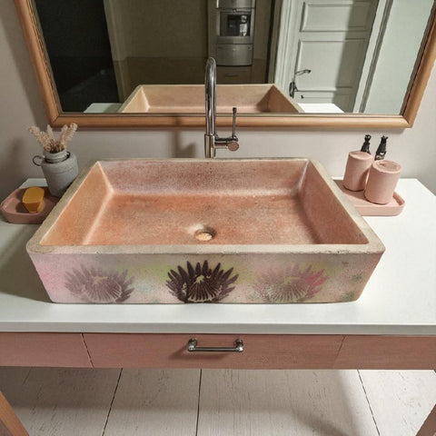 Image of Protea Soft Landing in Rose Golden Clouds 60.5 x 41 x 13cm