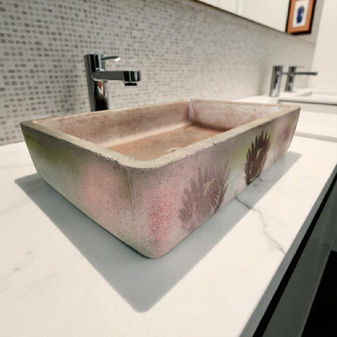 Image of Protea Soft Landing in Rose Golden Clouds 60.5 x 41 x 13cm