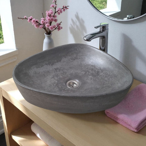 Image of Angels Egg Bespoke Charcoal Bespoke Sink 50 x 41 x 11.5cm Seedleme