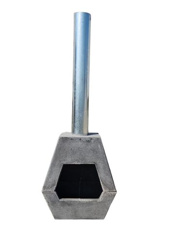 Image of Charcoal Concrete fireplace indoor/outdoor 60 x 55 x 30cm Seedleme