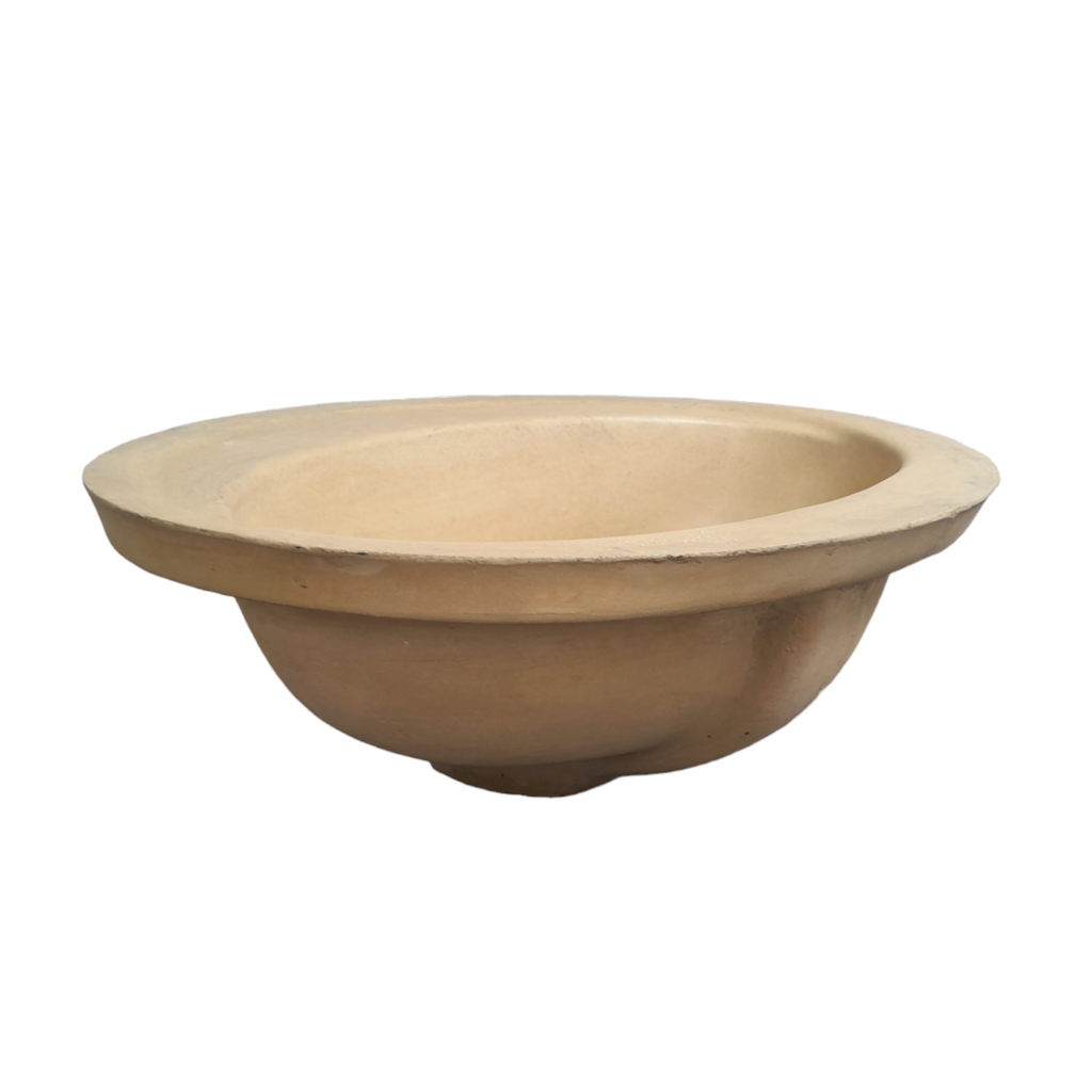 Sandstone Oval Bespoke Drop In Bathroom Sink 61 x 47 x 18cm