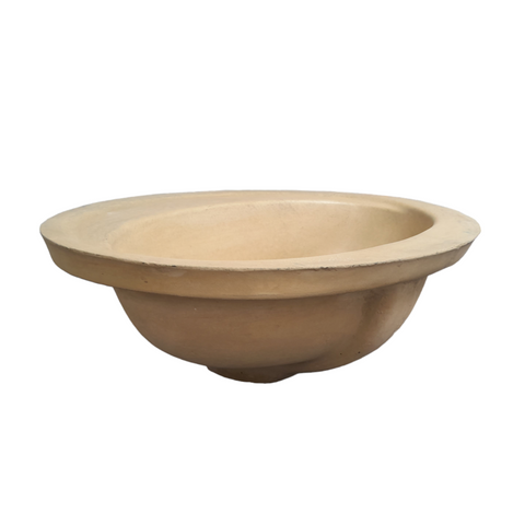 Image of Sandstone Oval Bespoke Drop In Bathroom Sink 61 x 47 x 18cm Seedleme