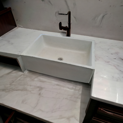 Image of Ivory Bespoke Single Butler Sink 65 x 45 x 20cm