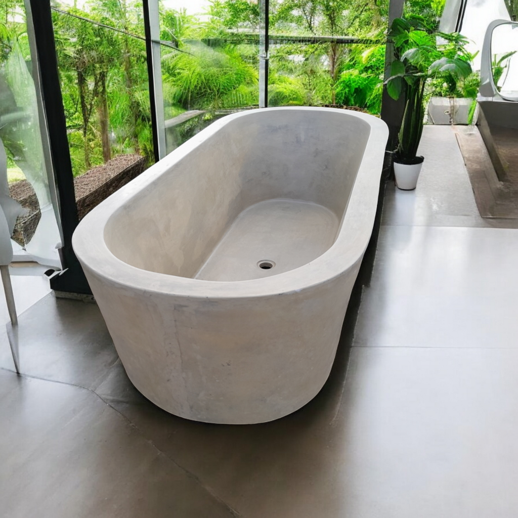 Silverland Sandstone Concrete Bath 175 x 80 x 50cm