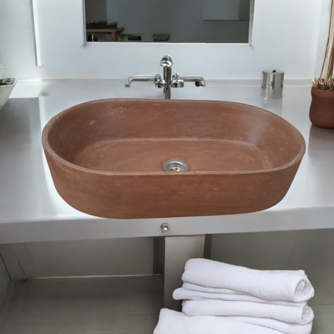 Image of Gaia's Ark Choc Plum Bespoke Sink 53 x 30 x 11.5cm Seedleme