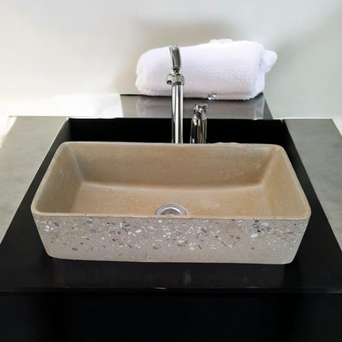 Image of Sandstone Aquatina Namibian Dream 47 x 23.5 x 12cm Concrete Bespoke Sink Seedleme