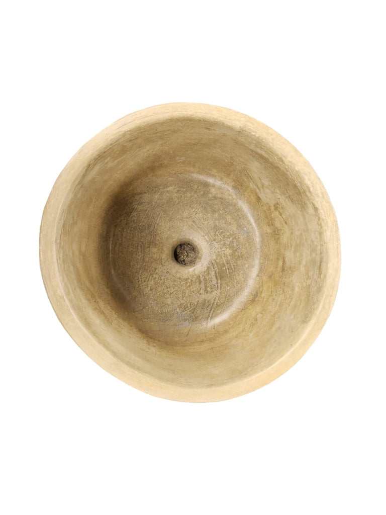 Cement Round flat Sandstone Countertop Sink . Hand-made In South Africa. Bespoke Bathroom sink 40 x 40 x 25cm