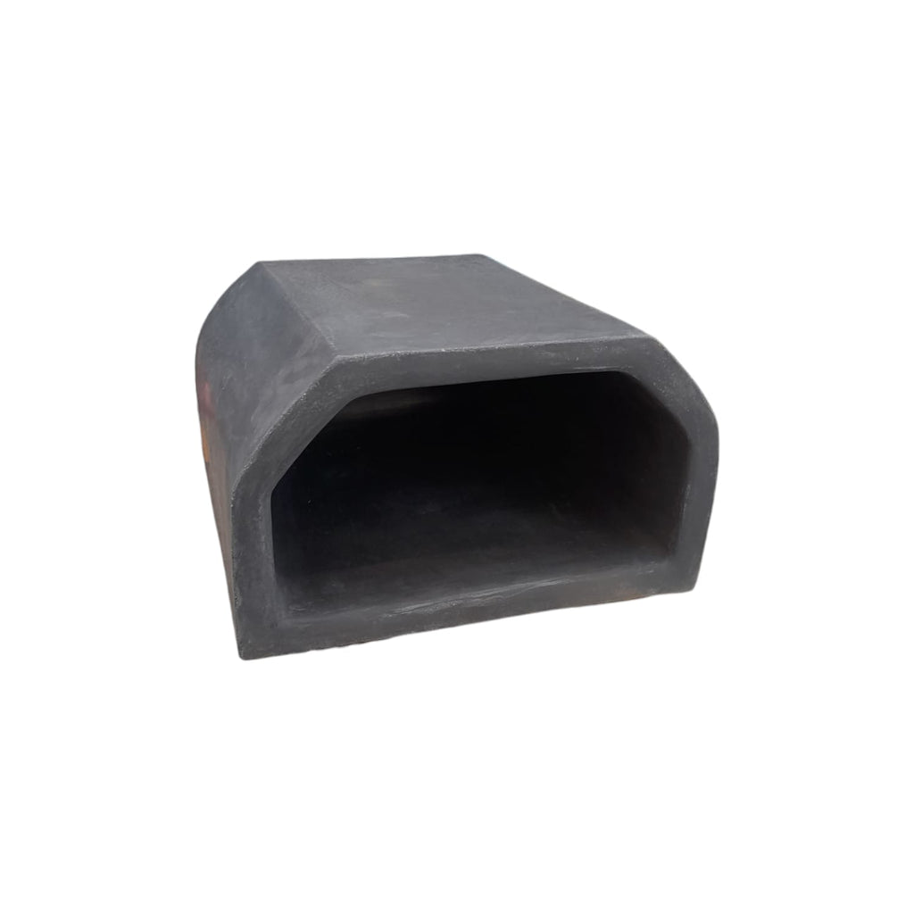 Black Wood Fire Mini Pizza/Braai Oven - Made from Refractory Concrete