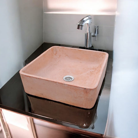 Image of Peach Blossom Concrete Countertop Butler Sink 36 x 36 x 12cm Seedleme