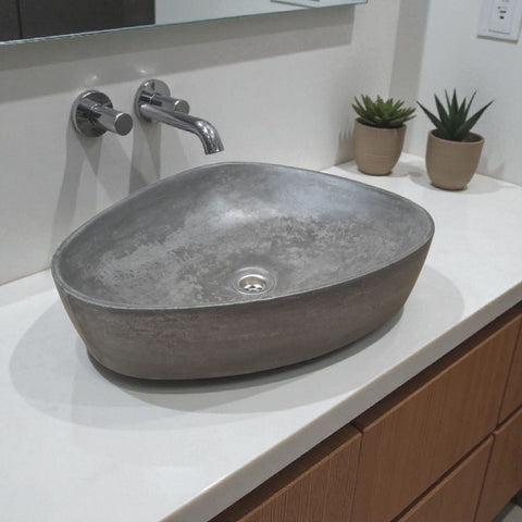 Image of Angels Egg Bespoke Charcoal Bespoke Sink 50 x 41 x 11.5cm Seedleme
