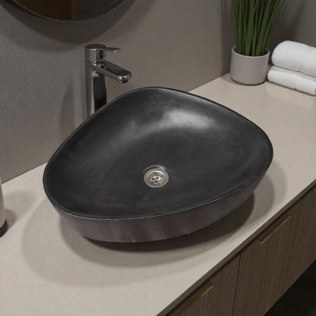 Angels Egg Bespoke Black Bespoke Sink 50 x 41 x 11.5cm