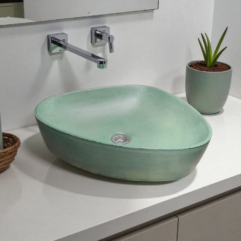 Image of Angels Egg Bespoke Green Basin 50 x 41 x 11.5cm Seedleme