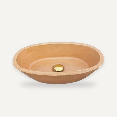 Image of Angels Rock Pool Sandstone Bespoke Bathroom Sink 545x400x165mm – handmade concrete basin by Seedleme, Cape Town – view 4