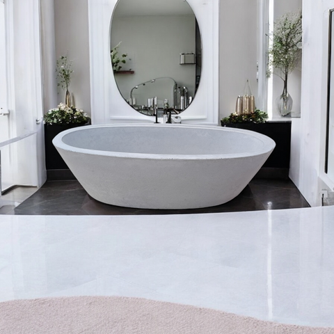 Image of Calypso Bespoke Concrete Basin 56 x 29.5 x 15cm Seedleme