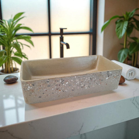 Image of Sandstone Aquatina Namibian Dream 47 x 23.5 x 12cm Concrete Bespoke Sink Seedleme