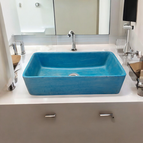 Image of Aquatina Blue Basin 47 x 23.5 x 12cm Seedleme