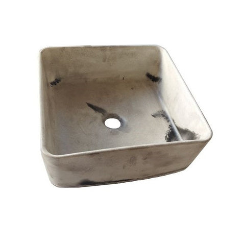 Image of Nguni Pattern Grey Sink 36 x 36 x 12cm Seedleme
