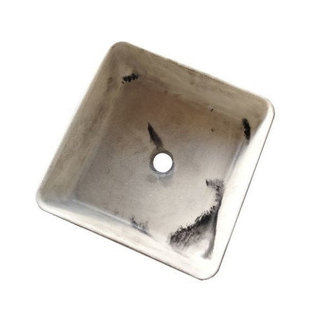 Image of Nguni Pattern Grey Sink 36 x 36 x 12cm Seedleme