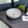 Ivory Concave Basin: Soft Curves in Artisan Ivory Concrete