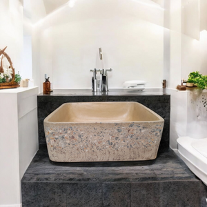 Sandstone Namibian Dream Exposed Countertop Butler Basin 31x31x12cm Seedleme