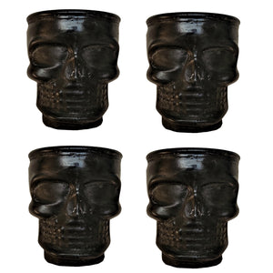 Seedleme Skull Black Cement 30ml Shot Glass - Hand made in Cape Town
