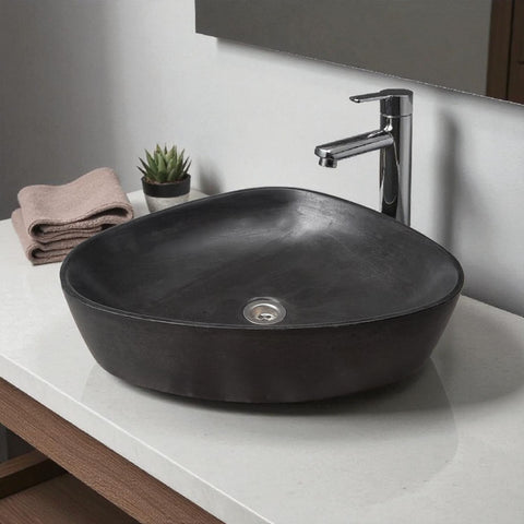 Image of Angels Egg Bespoke Black Bespoke Sink 50 x 41 x 11.5cm Seedleme