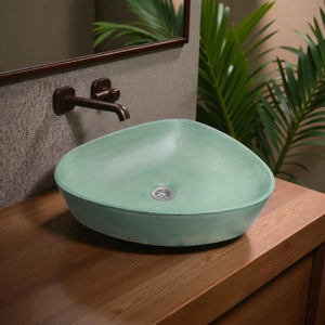 Angels Egg Bespoke Green Basin 50 x 41 x 11.5cm Seedleme