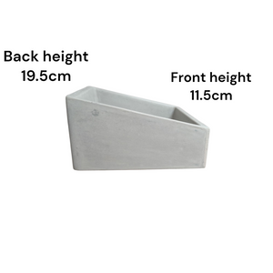 Bespoke Grey Concrete Slanting Pyramid 360 x 365mm
