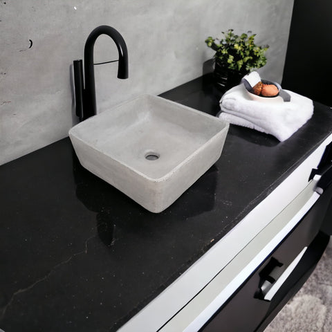 Image of Concrete Cement Handmade Basin Countertop Butler Sink 36 x 36 x 12cm