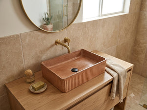 the Abalone 50 x 34 x 13cm concrete basin