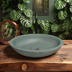 Angels Rock Pool Green Bespoke Bathroom Sink 545x400x165mm (Made to Order)