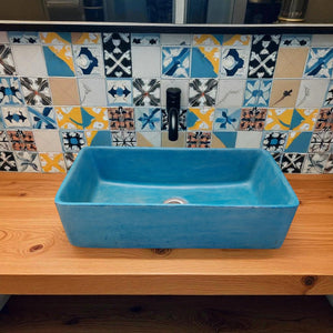 Aquatina Blue Basin 47 x 23.5 x 12cm Seedleme