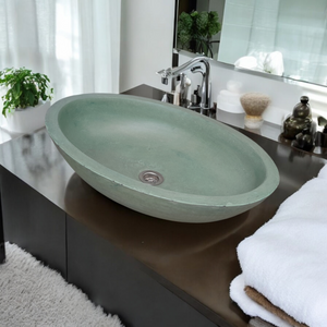 Angels Rock Pool Green Bespoke Bathroom Sink 545x400x165mm (Made to Order)