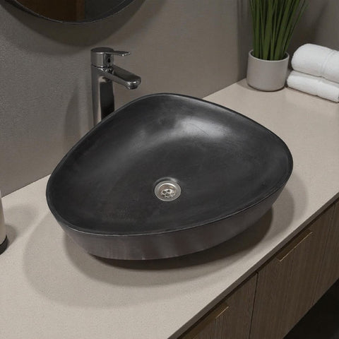 Image of Angels Egg Bespoke Black Bespoke Sink 50 x 41 x 11.5cm Seedleme