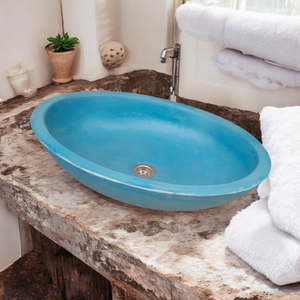 Angels Rock Pool Blue Bespoke Bathroom Sink 545x400x165mm( Made to Order )